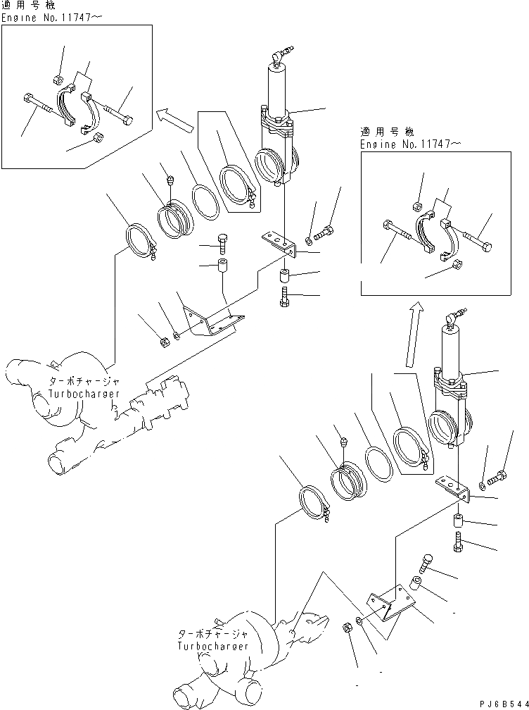 Схема запчастей Komatsu SA12V140-1C-A - ГОРНЫЙ ТОРМОЗ И КРЕПЛЕНИЕ(№8-8) ДВИГАТЕЛЬ