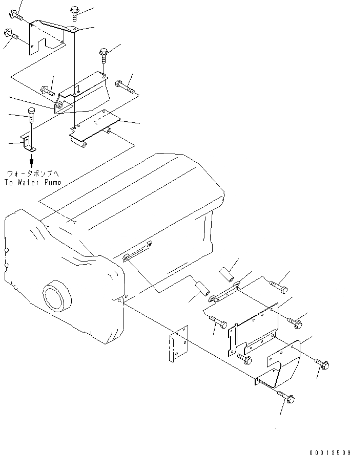 Схема запчастей Komatsu SA12V140-1C-A - ЗАЩИТА (ПРИВОД ТОПЛ. НАСОСА) (ДЛЯ ЭЛЕКТРИЧ. РЕГУЛЯТОРА)(№-) ДВИГАТЕЛЬ