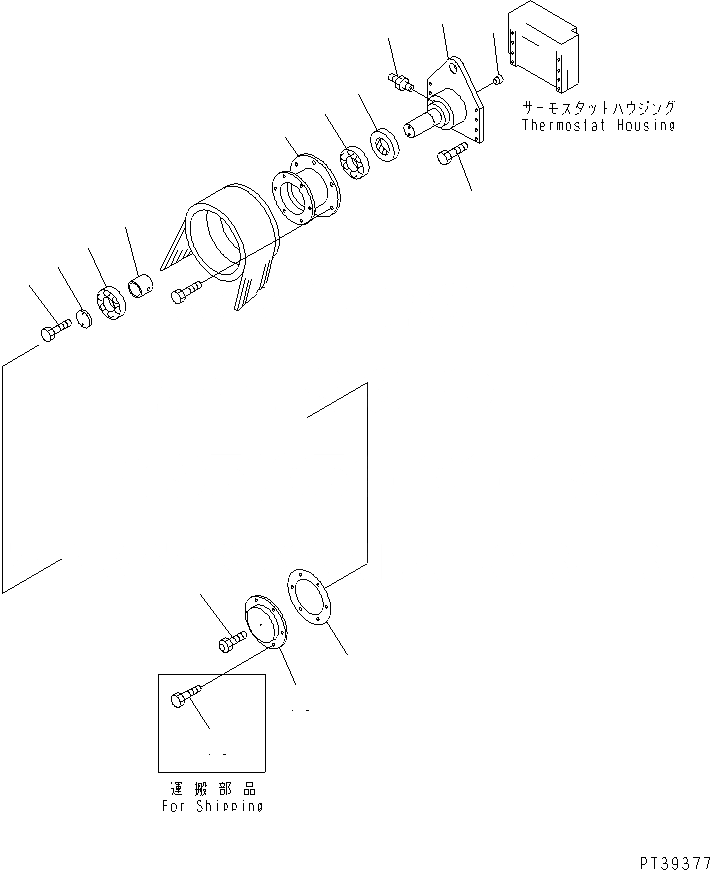 Схема запчастей Komatsu SA12V140-1S-A - ПРИВОД ВЕНТИЛЯТОРА ДВИГАТЕЛЬ
