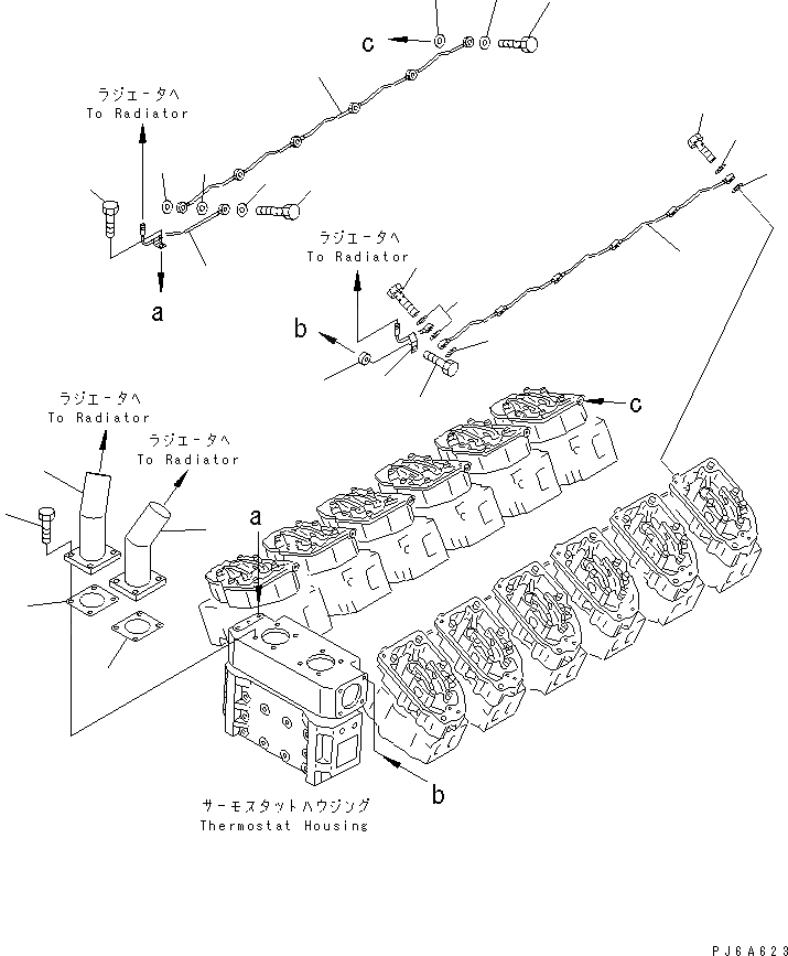 Схема запчастей Komatsu SA12V140-1A-A - ВОЗДУШН. ВЕНТИЛЯЦИЯ(№-) ДВИГАТЕЛЬ