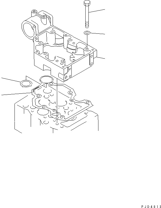 Схема запчастей Komatsu SA12V170-1D-A - КРЕПЛЕНИЕ КОРОМЫСЛА(№7-) ДВИГАТЕЛЬ