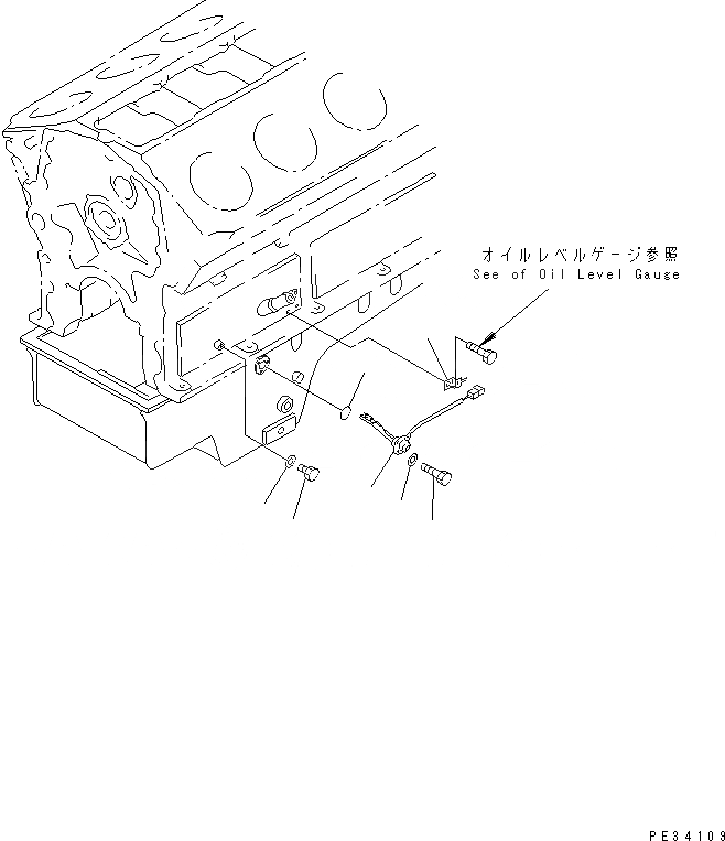 Схема запчастей Komatsu SA12V170-1D-EA - ДАТЧИК УР-НЯ МАСЛА(№97-7) ДВИГАТЕЛЬ
