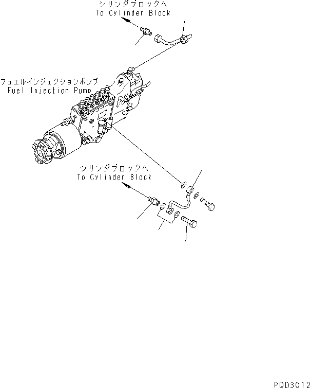 Схема запчастей Komatsu SA12V140-1S-A - ТОПЛ. НАСОС СИСТЕМА СМАЗКИ (/) (ЛЕВ. ГРУПП.) ДВИГАТЕЛЬ