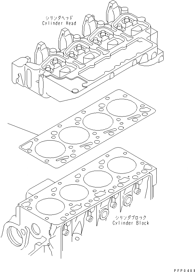 Схема запчастей Komatsu SA4D102E-1AC - HEAD ПРОКЛАДКА(№799-) ДВИГАТЕЛЬ