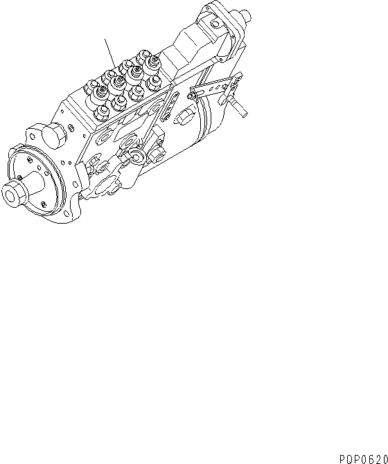 Схема запчастей Komatsu SA4D102E-1AC - ТОПЛ. НАСОС(№799-) ДВИГАТЕЛЬ