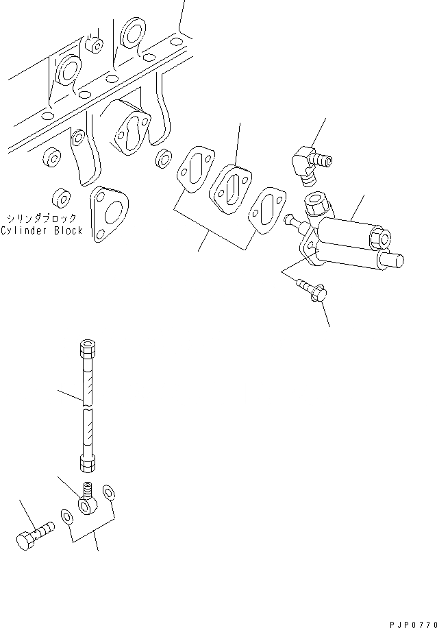 Схема запчастей Komatsu SA4D102E-1AC - НАСОС ПОДКАЧКИ ТОПЛИВА(№799-) ДВИГАТЕЛЬ