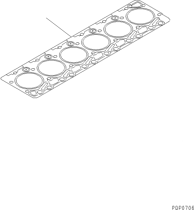Схема запчастей Komatsu SA6D102E-1-GD - ГОЛОВКА ЦИЛИНДРОВ ПРОКЛАДКА ДВИГАТЕЛЬ