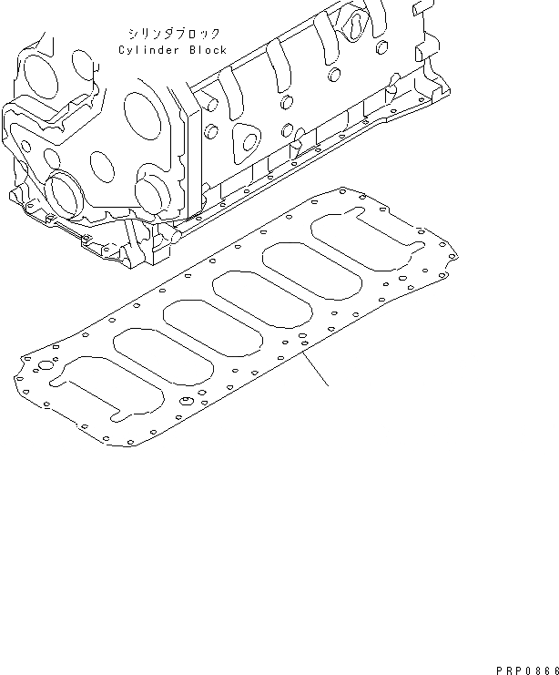 Схема запчастей Komatsu SA6D102E-1-GD - НИЖНЯЯ ПЛАСТИНА ДВИГАТЕЛЬ