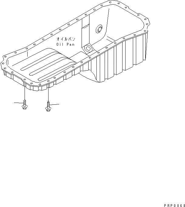 Схема запчастей Komatsu SA6D102E-1-GD - МАСЛЯНЫЙ ПОДДОН БОЛТ ДВИГАТЕЛЬ