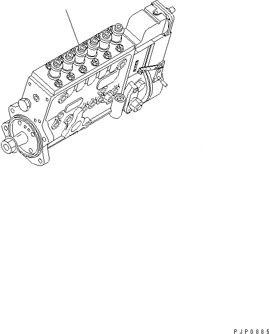 Схема запчастей Komatsu SA6D102E-1-GD - ТОПЛ. НАСОС ДВИГАТЕЛЬ