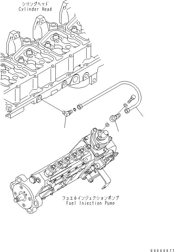 Схема запчастей Komatsu SA6D102E-2-B - ТРУБКА (ФОРСИР.) ДВИГАТЕЛЬ