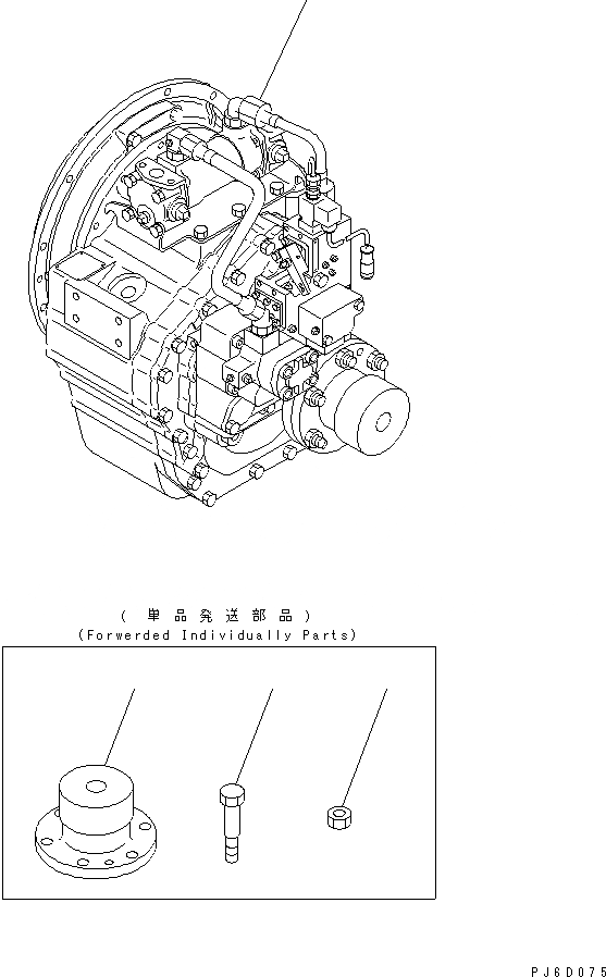 Схема запчастей Komatsu SA6D108-1J - MARINE ПРИВОД (MARINE ПРИВОД M-T) ДВИГАТЕЛЬ