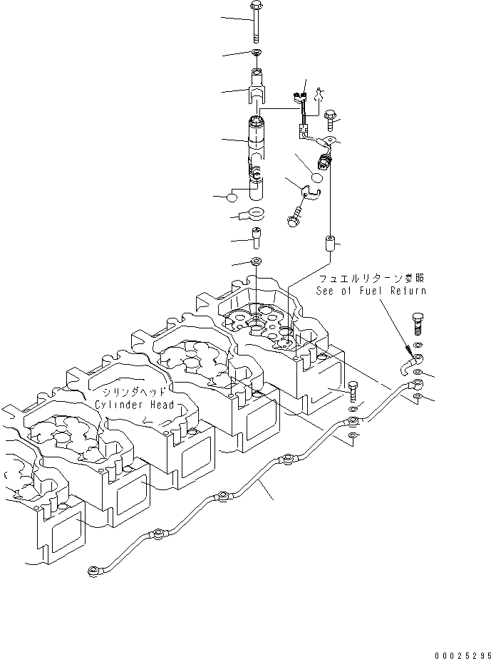 Схема запчастей Komatsu SA6D140E-3G-7 - ТОПЛИВН. ВПРЫСК ДВИГАТЕЛЬ