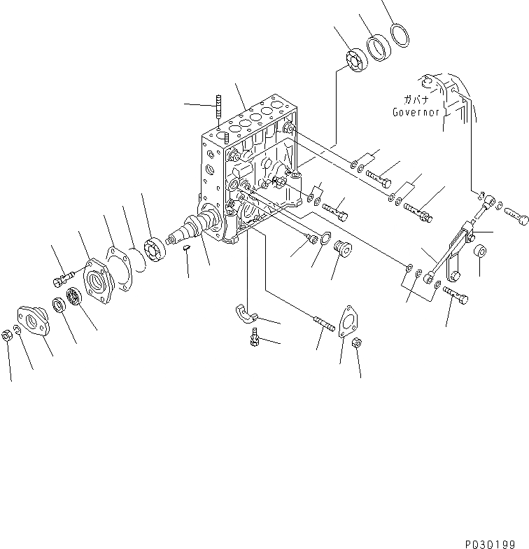 Схема запчастей Komatsu SA6D140E-2B-7 - ТОПЛ. НАСОС (НАСОС) (/) (EC DYNAMIC NOISE SUPPRSSION СПЕЦ-Я.) (ВНУТР. ЧАСТИ)(№-) ДВИГАТЕЛЬ