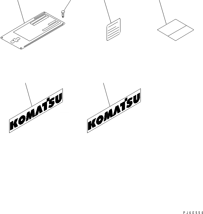 Схема запчастей Komatsu SA6D108-1B-T - ТАБЛИЧКИ(№7-) ДВИГАТЕЛЬ