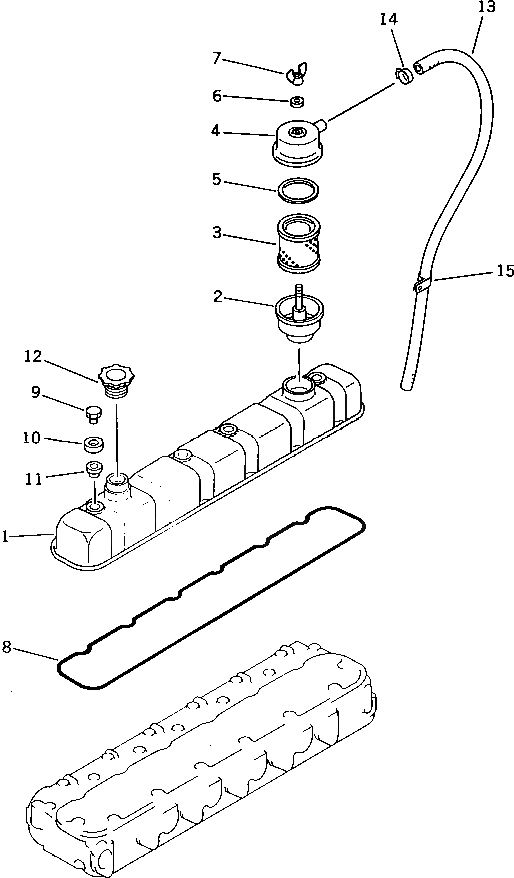 Схема запчастей Komatsu SA6D110-1A - ГОЛОВКА ЦИЛИНДРОВ COVER(№99-7) ГОЛОВКА ЦИЛИНДРОВ