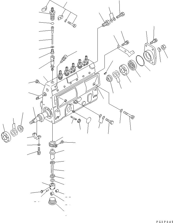 Схема запчастей Komatsu SA6D110-1V - ТОПЛ. НАСОС (НАСОС) ТОПЛИВН. СИСТЕМА
