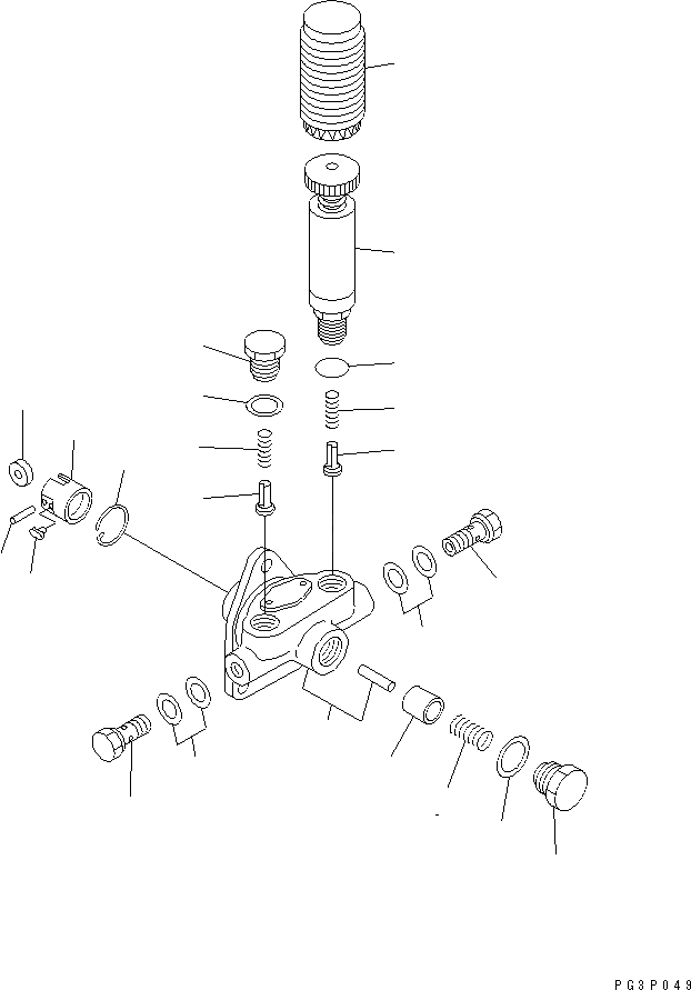 Схема запчастей Komatsu SA6D110-1V - ТОПЛ. НАСОС (ПОДКАЧИВАЮЩ. НАСОС) ТОПЛИВН. СИСТЕМА