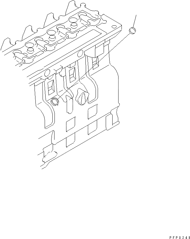 Схема запчастей Komatsu SA6D114E-1A-KU - БЛОК ЦИЛИНДРОВ BLIND ЗАГЛУШКА ДВИГАТЕЛЬ
