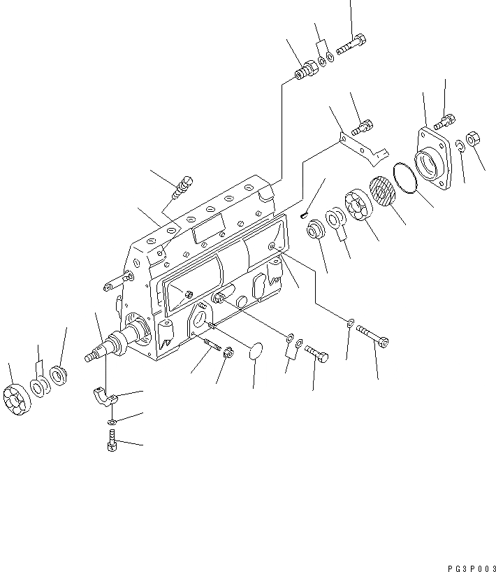 Схема запчастей Komatsu SA6D110-1F - ТОПЛ. НАСОС (НАСОС) (/) ТОПЛИВН. СИСТЕМА