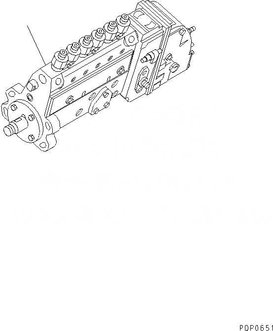 Схема запчастей Komatsu SA6D114-1AA - ТОПЛ. НАСОС ДВИГАТЕЛЬ