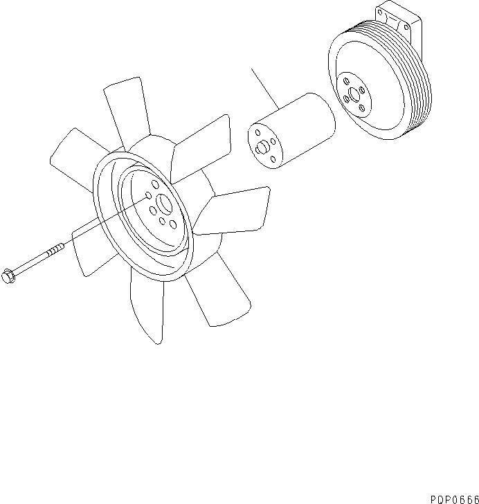 Схема запчастей Komatsu SA6D114-1AA - ВЕНТИЛЯТОР УПЛОТНЕНИЯ (.MM) ДВИГАТЕЛЬ