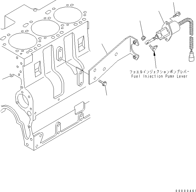 Схема запчастей Komatsu SA6D114E-2-KB - ТОПЛИВН. SHUT OFF КЛАПАН ДВИГАТЕЛЬ