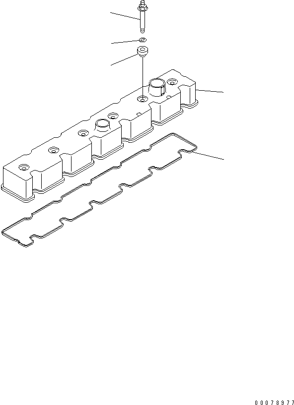 Схема запчастей Komatsu SA6D114E-2 - КРЫШКА ГОЛОВКИ ДВИГАТЕЛЬ