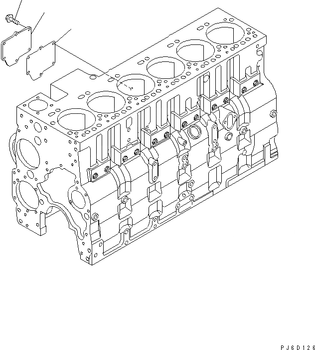 Схема запчастей Komatsu SA6D114E-2 - САПУН КРЫШКА(БЛОК ЦИЛИНДРОВ) ДВИГАТЕЛЬ
