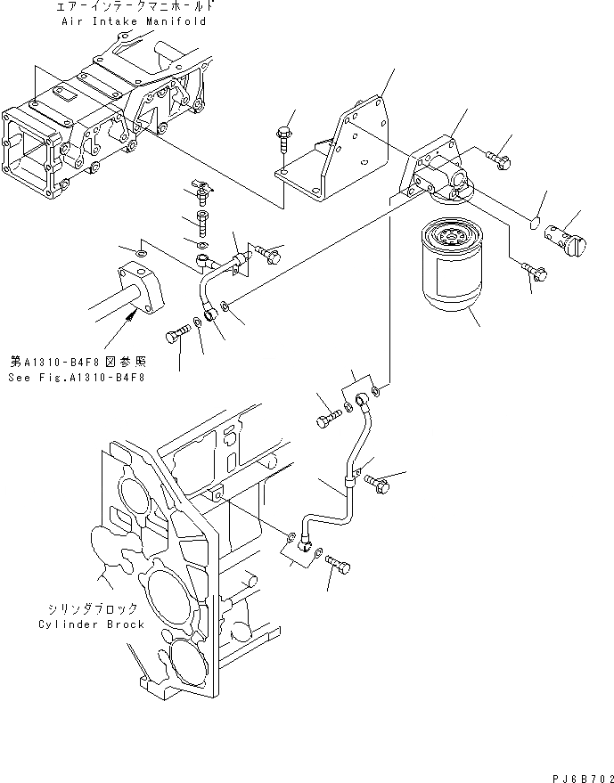 Схема запчастей Komatsu SA6D140E-3CM-7 - АНТИКОРРОЗ. ЭЛЕМЕНТ ДВИГАТЕЛЬ