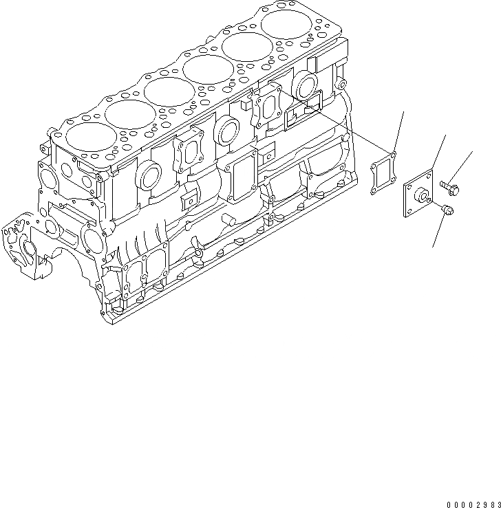 Схема запчастей Komatsu SA6D108-1A-7 - ОБОГРЕВАТЕЛЬ БЛОКА ДВИГАТЕЛЬ