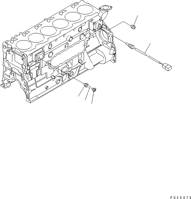 Схема запчастей Komatsu SA6D125E-2C-S - ДАТЧИК ТЕМПЕРАТУРЫ ВОДЫ(№89-) ДВИГАТЕЛЬ