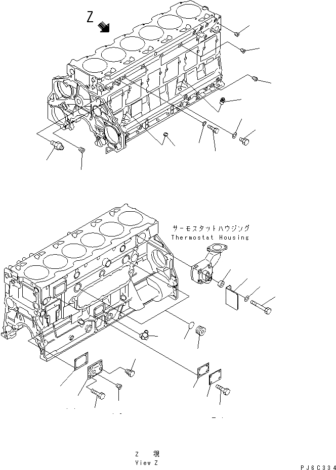 Схема запчастей Komatsu SA6D125E-2A-C7 - БЛОК ЦИЛИНДРОВ КОМПОНЕНТЫ (ДЛЯ ПРОХОДНОЙ ФИЛЬТР)(№778-) ДВИГАТЕЛЬ