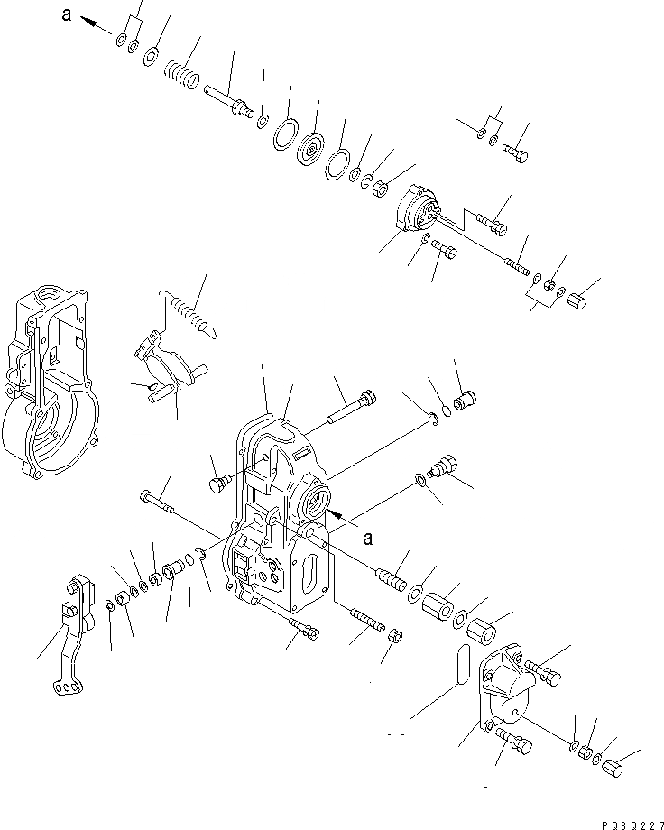 Схема запчастей Komatsu SA6D125E-2A-K7 - ТОПЛ. НАСОС (РЕГУЛЯТОР) (/) (ДЛЯ EC REGULATION) (ВНУТР. ЧАСТИ)(№77-87) ДВИГАТЕЛЬ