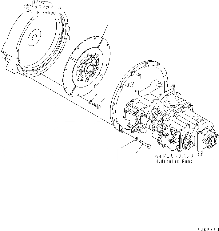 Схема запчастей Komatsu SA6D125E-2A-K7 - ДЕМПФЕР DISK(№887-) ДВИГАТЕЛЬ