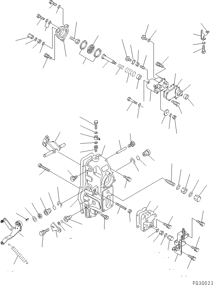 Схема запчастей Komatsu SA6D125-1HH - ТОПЛ. НАСОС (РЕГУЛЯТОР) (/) (ВНУТР. ЧАСТИ)(№-8) ДВИГАТЕЛЬ