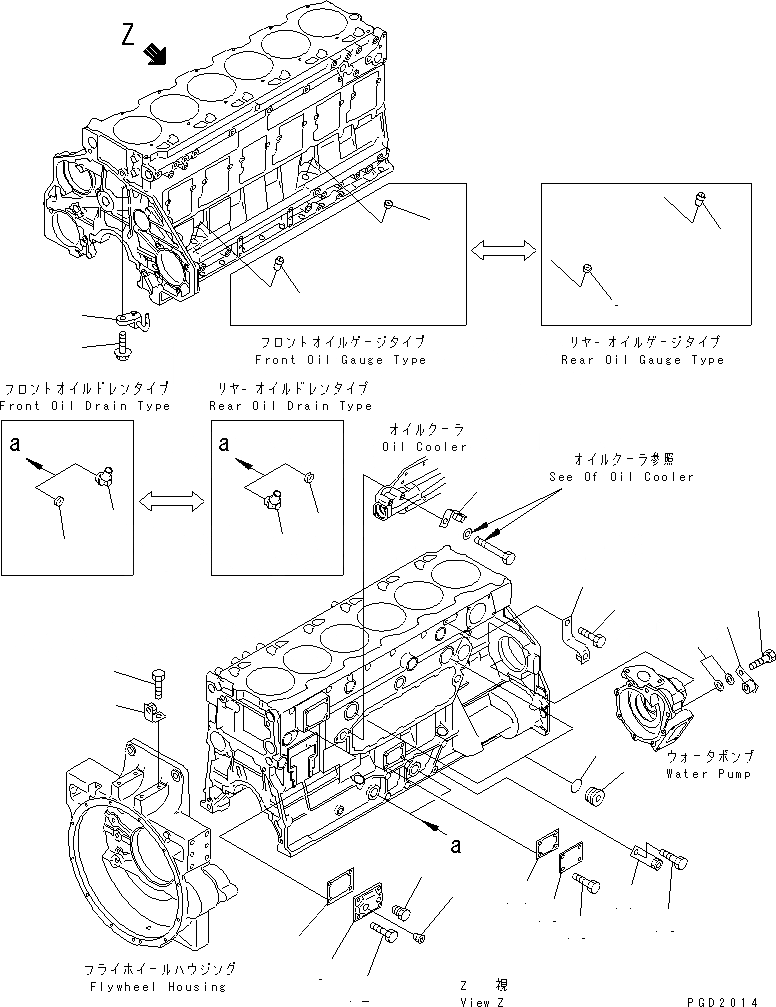 Схема запчастей Komatsu SA6D125E-2L - БЛОК ЦИЛИНДРОВ (/)(№-777) ДВИГАТЕЛЬ