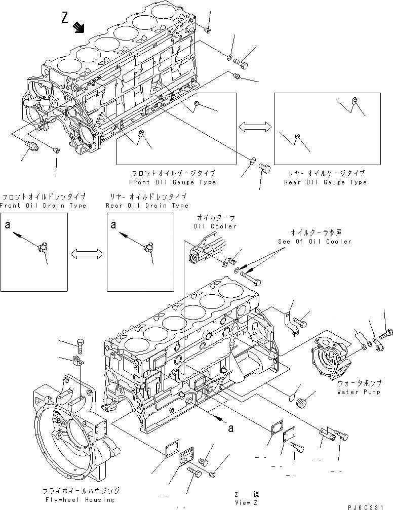 Схема запчастей Komatsu SA6D125E-2L - БЛОК ЦИЛИНДРОВ КОМПОНЕНТЫ(№777-) ДВИГАТЕЛЬ