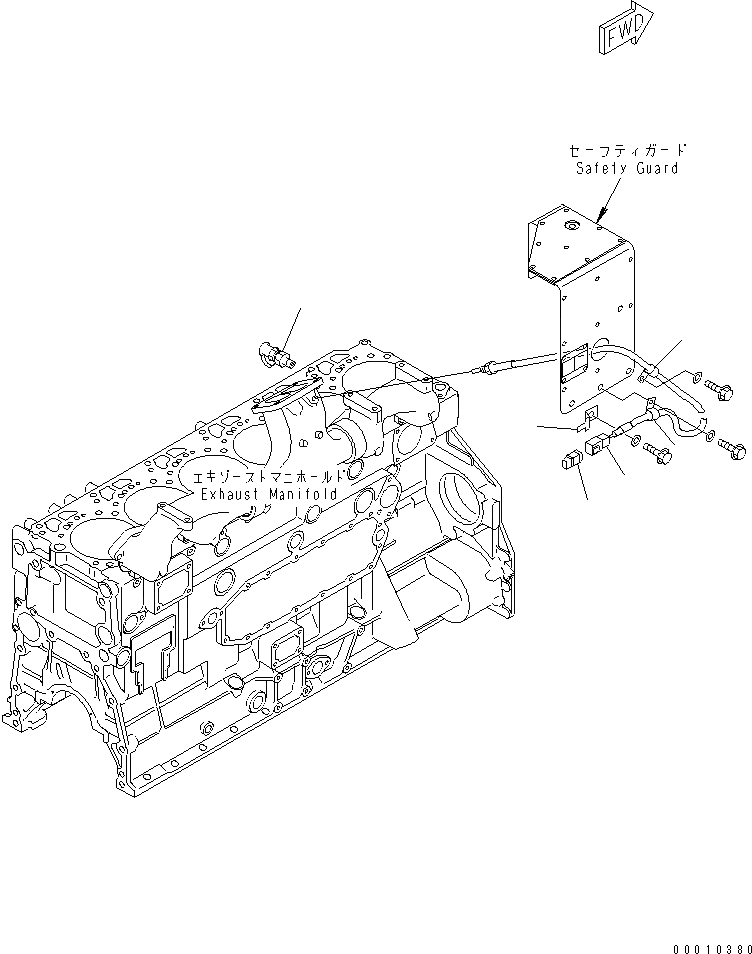 Схема запчастей Komatsu SA6D125E-3B-7 - PM-CLINIC(№-) ДВИГАТЕЛЬ