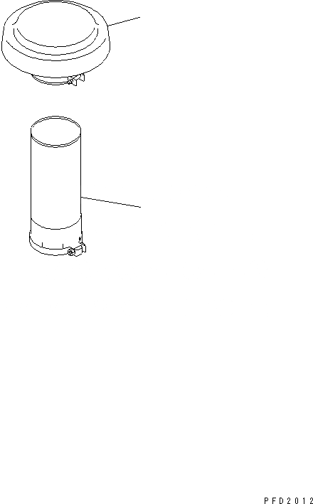 Схема запчастей Komatsu SA6D125E-2C-S - КРЫШКА ВОЗДУХООЧИСТИТЕЛЯ И УДЛИННЕНИЕ PIPE(№87-) ДВИГАТЕЛЬ