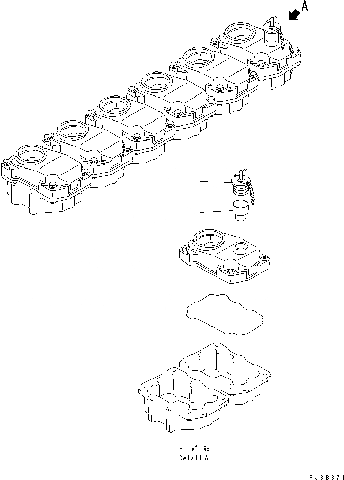 Схема запчастей Komatsu SA6D125E-2A-7 - КРЫШКА ГОЛОВКИ КОМПОНЕНТЫ (КРЫШКА)(№778-) ДВИГАТЕЛЬ