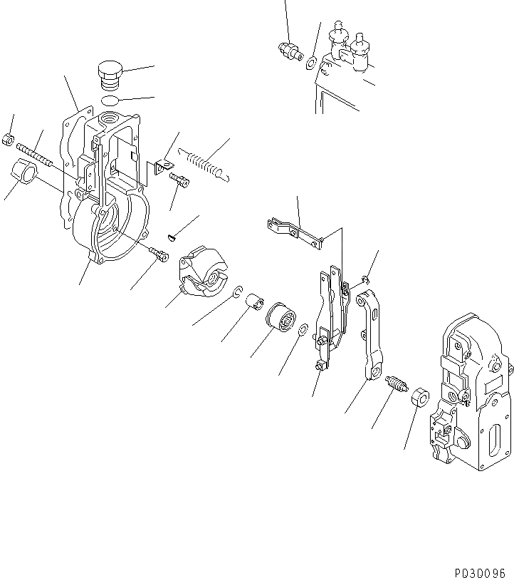 Схема запчастей Komatsu SA6D125E-2A-7 - ТОПЛ. НАСОС (РЕГУЛЯТОР) (/) (ВНУТР. ЧАСТИ)(№77-87) ДВИГАТЕЛЬ