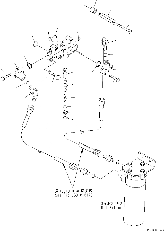 Схема запчастей Komatsu SA6D125E-2G-7 - МАСЛ. АДАПТЕР(№7-88) ДВИГАТЕЛЬ