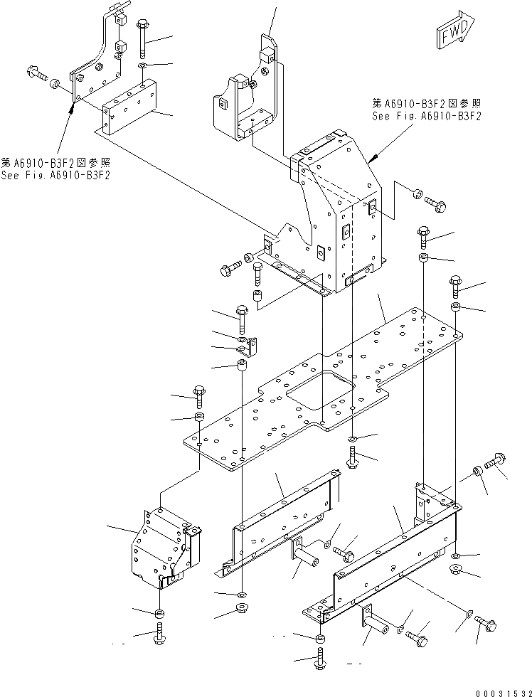 Схема запчастей Komatsu SA6D125E-3C-7L - ЗАЩИТА (/) (ДЛЯ ВЫПУСКНОЙ КОЛЛЕКТОР) (LAND FILL СПЕЦ-Я.)(№7-) ДВИГАТЕЛЬ