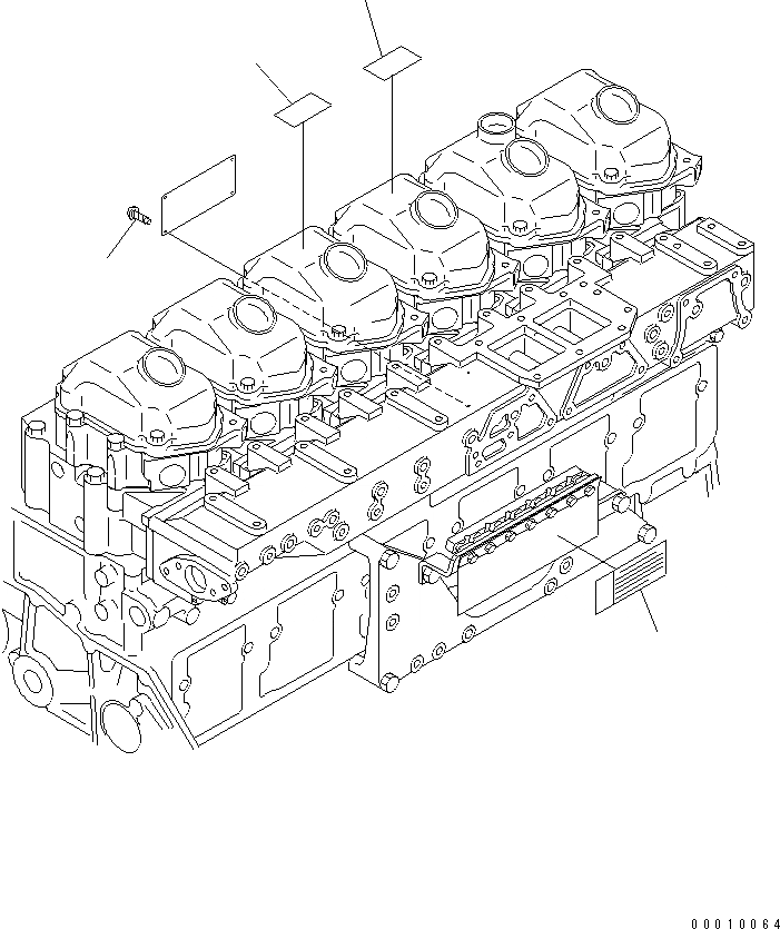 Схема запчастей Komatsu SA6D125E-3C-7L - ТАБЛИЧКИ (АНГЛ.) (ОГРАНИЧЕНИЯ ПО ВЫБРОСУ ЕВРОП. И ЕС)(№9-) ДВИГАТЕЛЬ