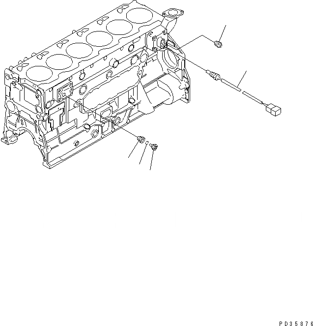 Схема запчастей Komatsu SA6D125E-2L-7 - ДАТЧИК ТЕМПЕРАТУРЫ ВОДЫ(№89-) ДВИГАТЕЛЬ