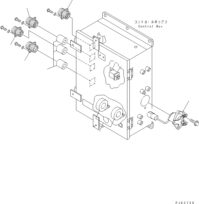 Схема запчастей Komatsu SA6D132-1MM - ПАНЕЛЬ УПРАВЛ-Я (/)(№8-) ДВИГАТЕЛЬ