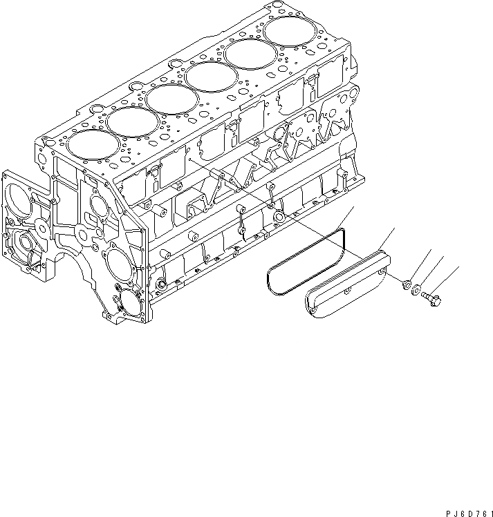 Схема запчастей Komatsu SA6D140E-3B-7 - КРЫШКА ТОЛКАТЕЛЕЙ КЛАПАНА (МОРОЗОУСТОЙЧИВ. СПЕЦИФИКАЦИЯ) ДВИГАТЕЛЬ