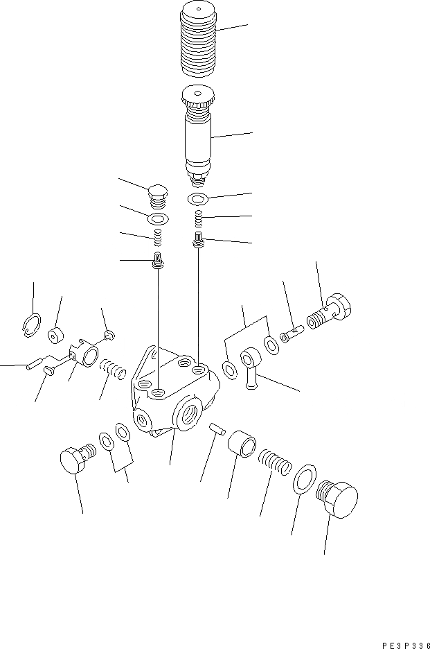 Схема запчастей Komatsu SA6D140-A-1T - ТОПЛ. НАСОС (ПОДКАЧИВАЮЩ. НАСОС) ТОПЛИВН. СИСТЕМА