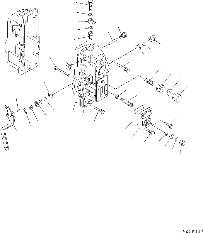 Схема запчастей Komatsu SA6D140-1C - ТОПЛ. НАСОС (РЕГУЛЯТОР) (/) (ВНУТР. ЧАСТИ)(№-8) ТОПЛИВН. СИСТЕМА